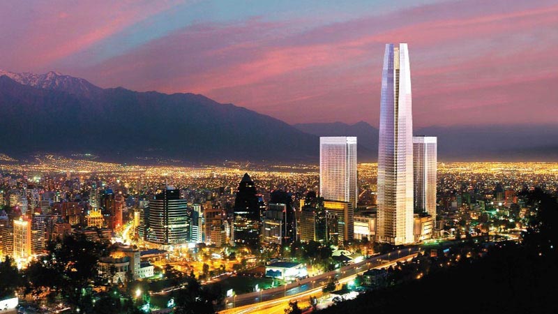 Santiago de Chile - Vista noturna